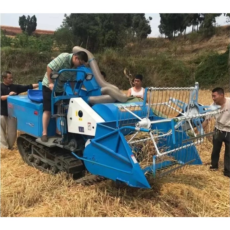 New Small Mini Rice Wheat Comb - Combine Harvester Mini ulasan dan harga