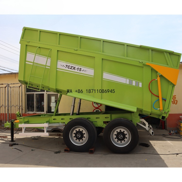 Hydraulic Silage Farm Trailer  - Grain Farming Agriculture ulasan dan harga
